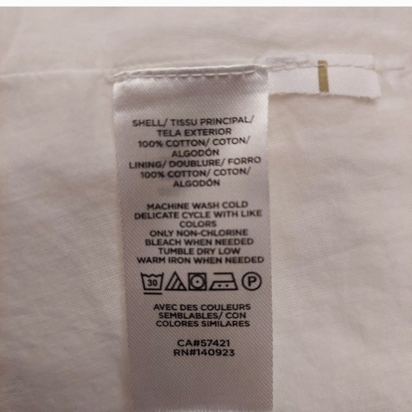 LOFT Star Tie Dye Tiered Double V Swing Dress sz S - Picture 13 of 13